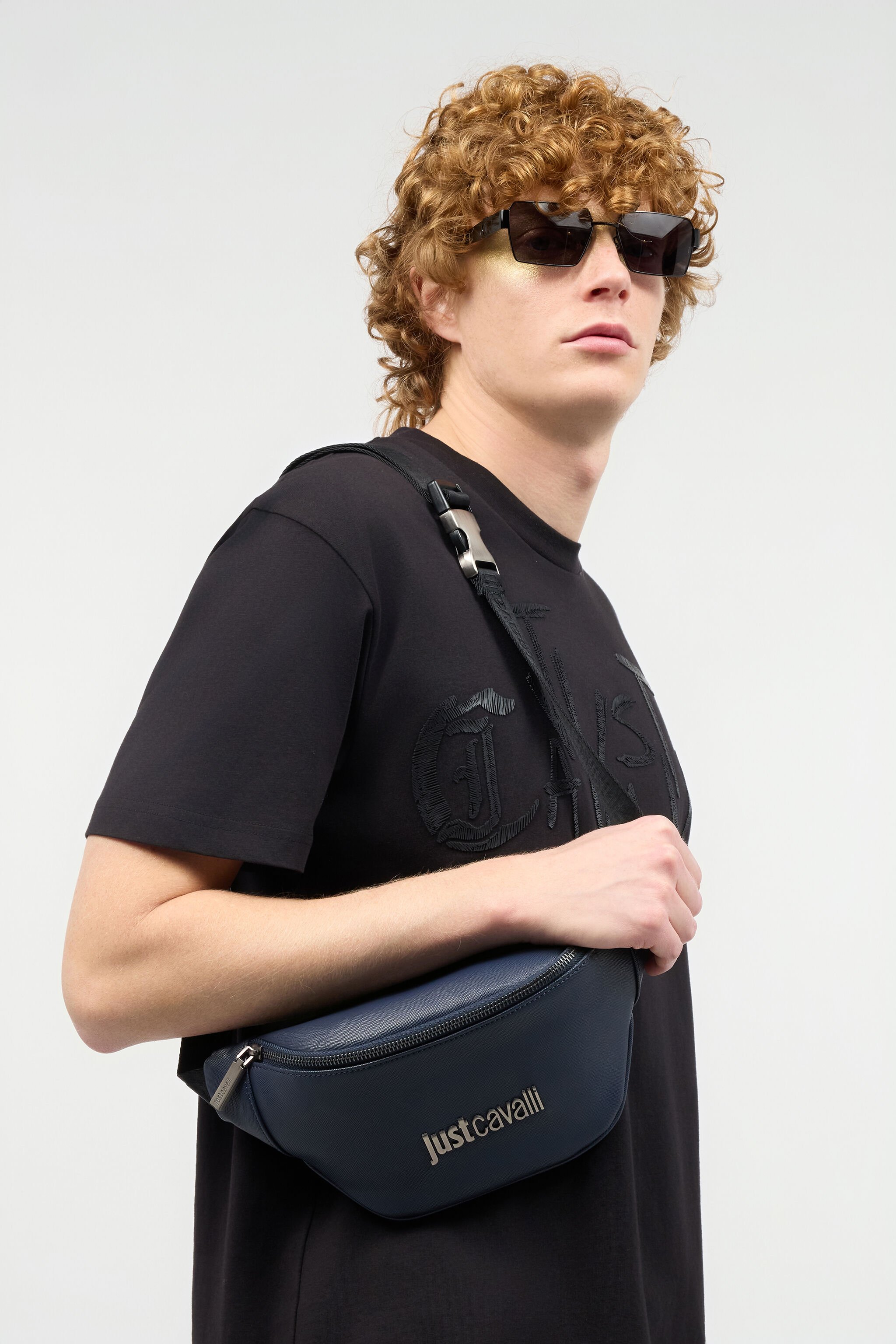 JC Belt Bag With Logo Dark blue UFB016-UF320
