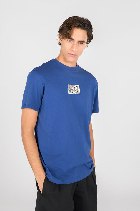 RC T-shirt con stampa animalier NAVY OOT60K-JD060