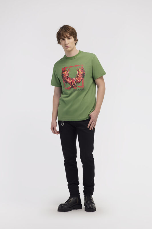 RC T-shirt with Eagle logo and print Grün NOT60E-JD060
