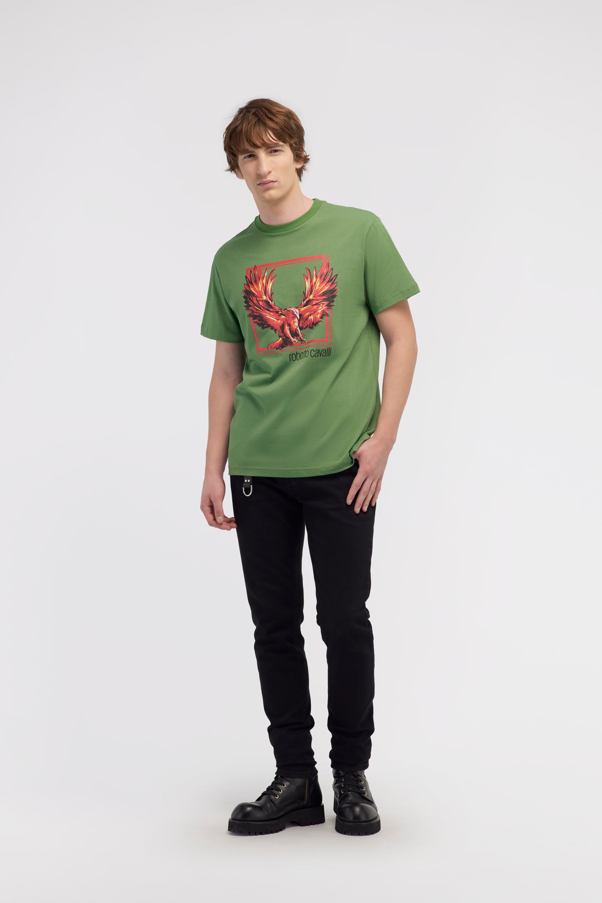 RC T-shirt with Eagle logo and print Grün NOT60E-JD060