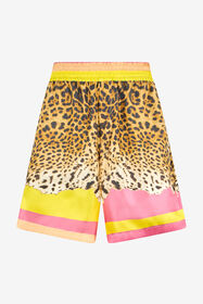 RC Cavalli Pop Print Silk Bermuda Shorts MULTICOLOR WNT271-4QR33
