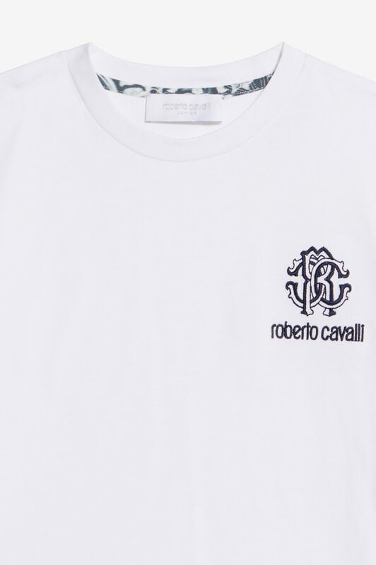 JU Weißes Baumwoll-T-Shirt Mit Logo-Print JU Weißes Baumwoll-T-Shirt Mit Logo-Print OPTICAL WHITE WJT61C-JD001