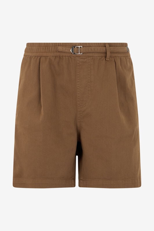 RC Brown Belted Cotton Shorts MILITARY GREEN SOT20C-FA017