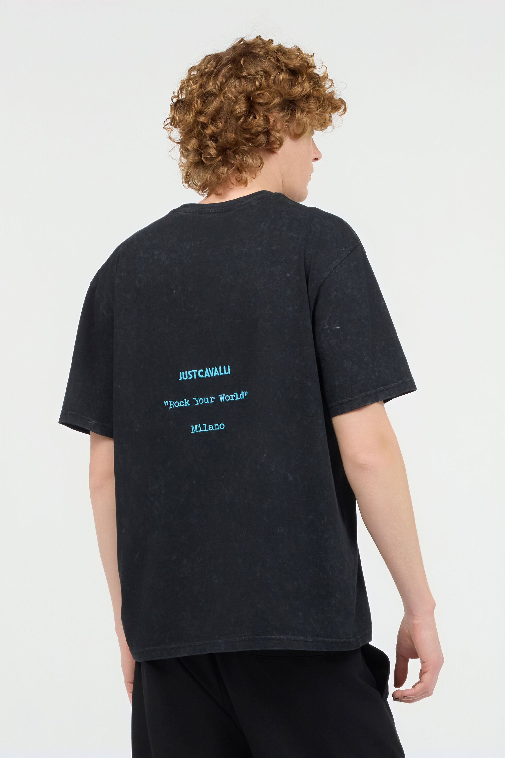 JC T-Shirt With Logo Black UFT027-UF047