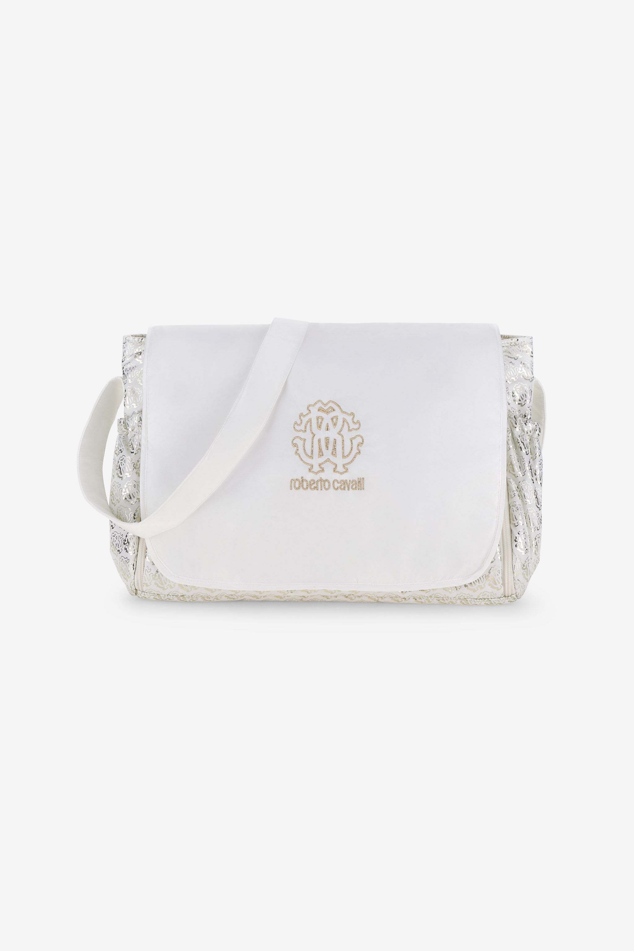JU Changing Bag With Shimmering RC Monogram Platinum Gold SJT835-5RI70