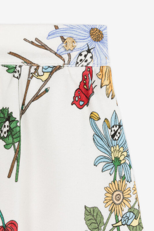 JU Floral-Print Skirt White RJT30A-7GH92