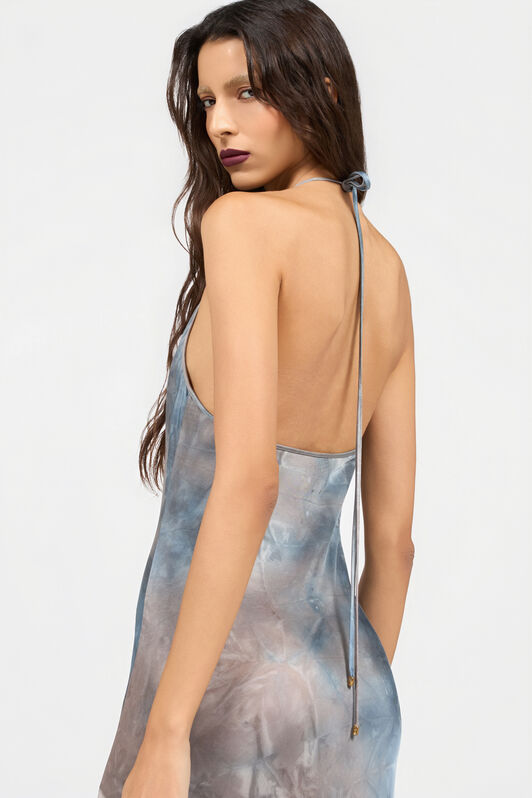 RC Artisanal Dyed Print  MID-BLUE XQT150-RK011