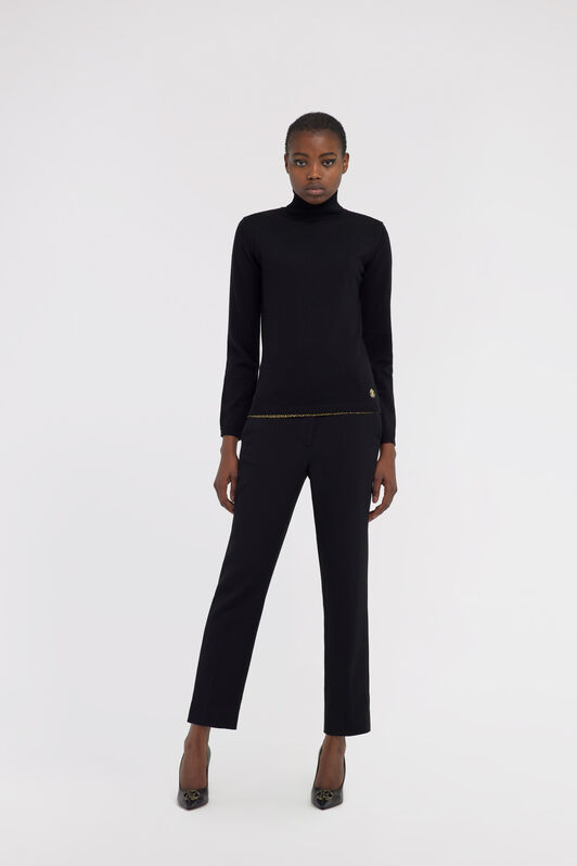 RC Turtleneck sweater Negro NOM00B-MQ030