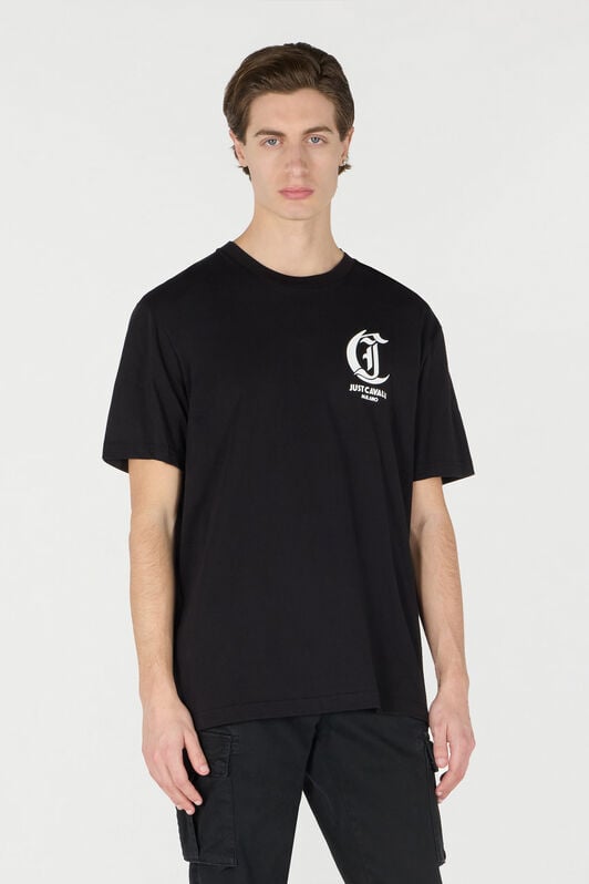 JC T-Shirt with JC Monogram JC T-Shirt with JC Monogram Black TFT045-TF062