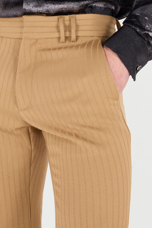 RC Striped Virgin Wool Pants RC Striped Virgin Wool Pants Light Brown VRT226-GE003