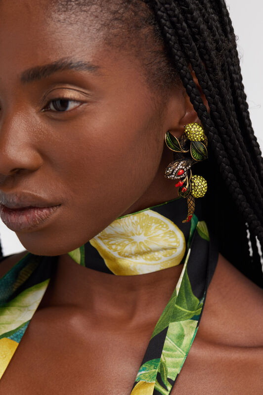 RC Lemon Snake earrings RC Lemon Snake earrings Gold SKG008-AM072
