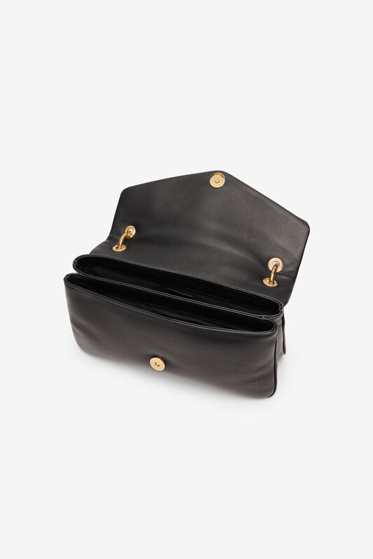 RC Shoulder Bag with Chain and Charm Black VKB015-PNE02