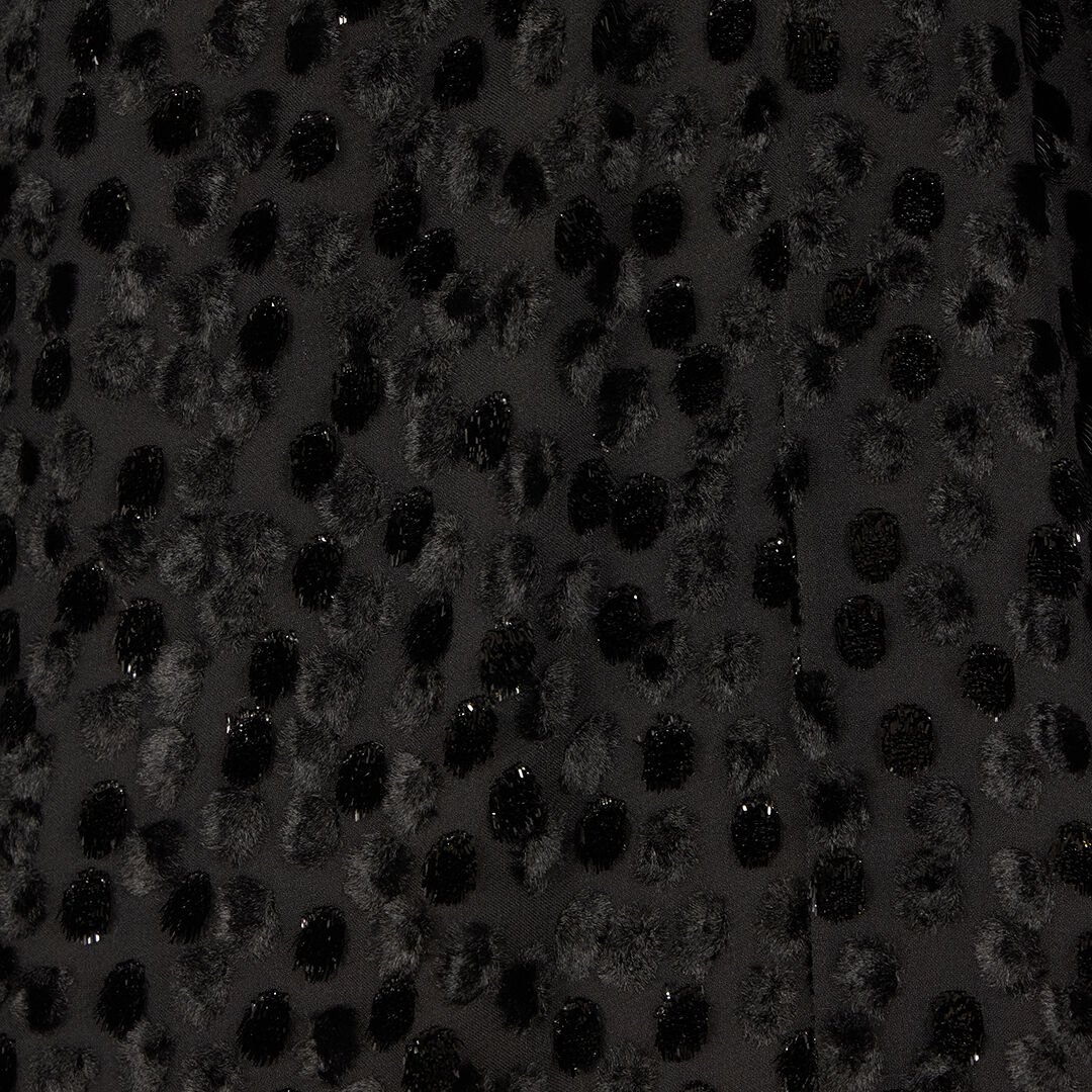 RC Polka-Dot Caftan Black UKT126-FC004