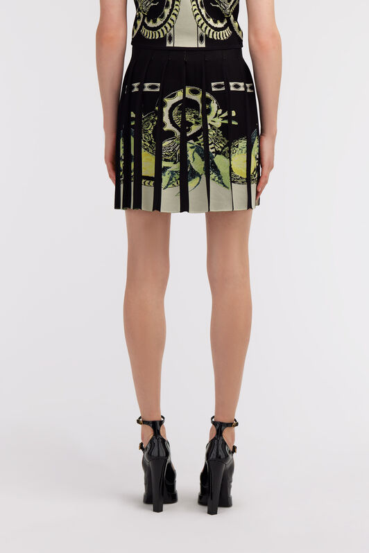 RC Lemon print knit skirt Black SKM301-MI150