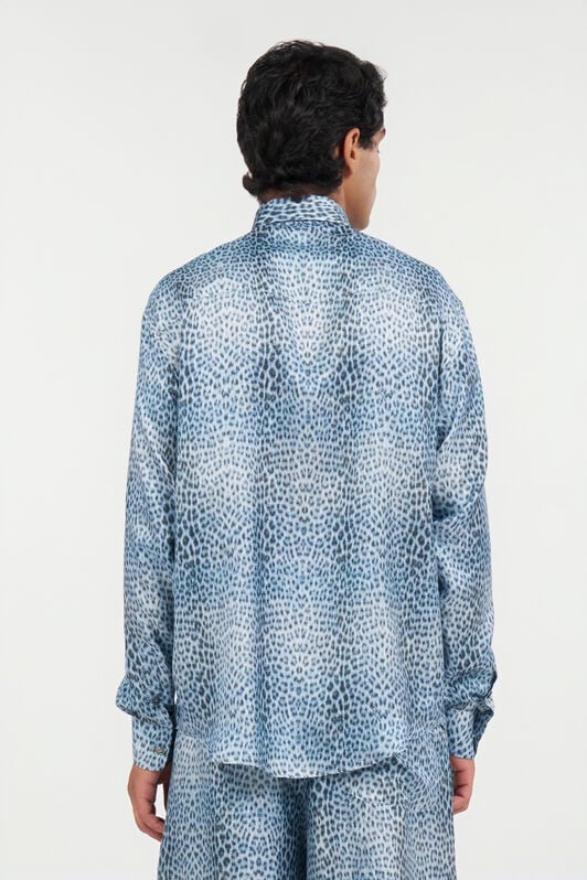 RC Silk Shirt with Baby Jaguar Print QUIET HARBOUR WNT712-4QR31