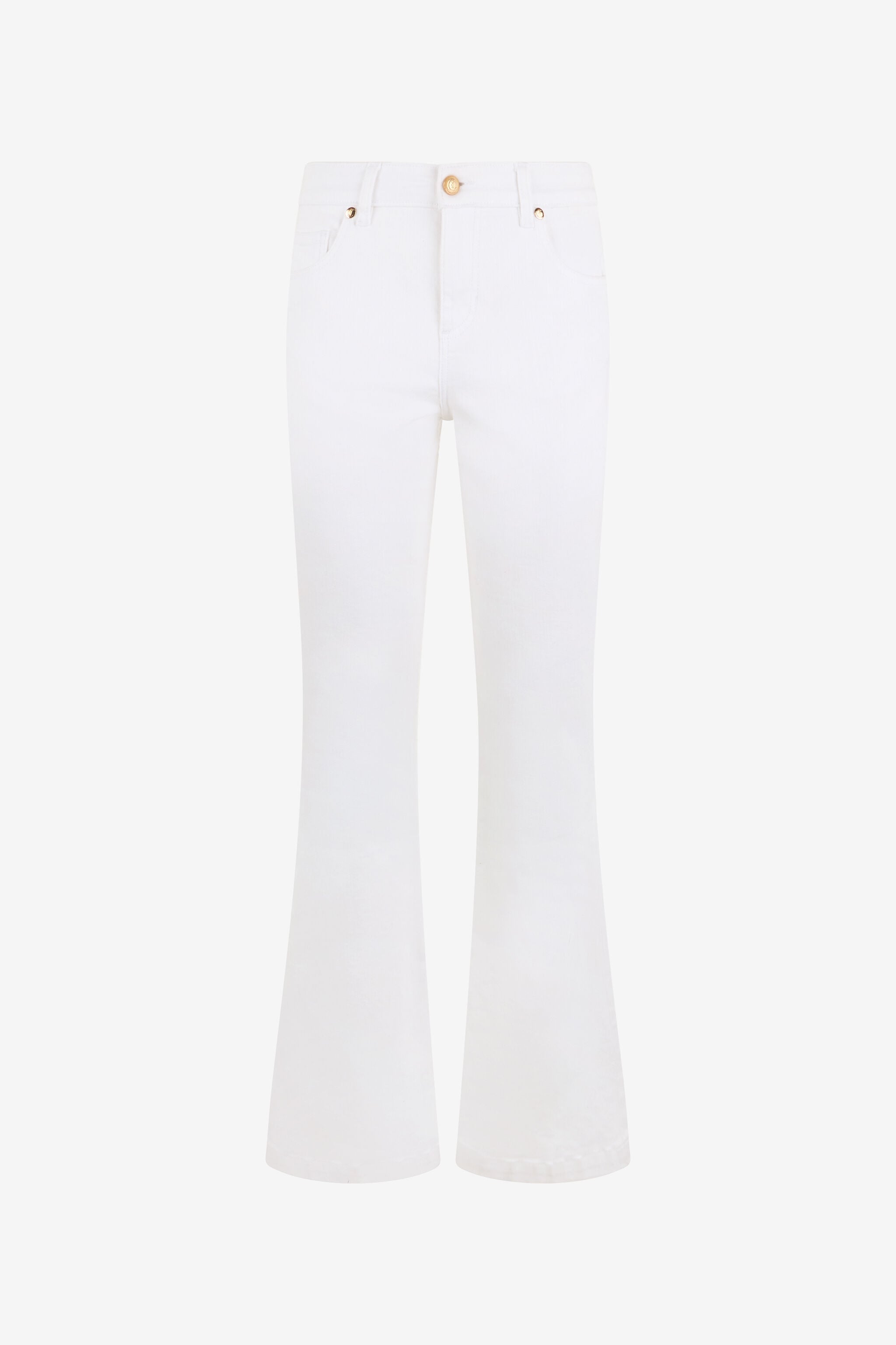 JC Denim Trousers in Cotton JC Denim Trousers in Cotton WHITE WFJ034-WF518