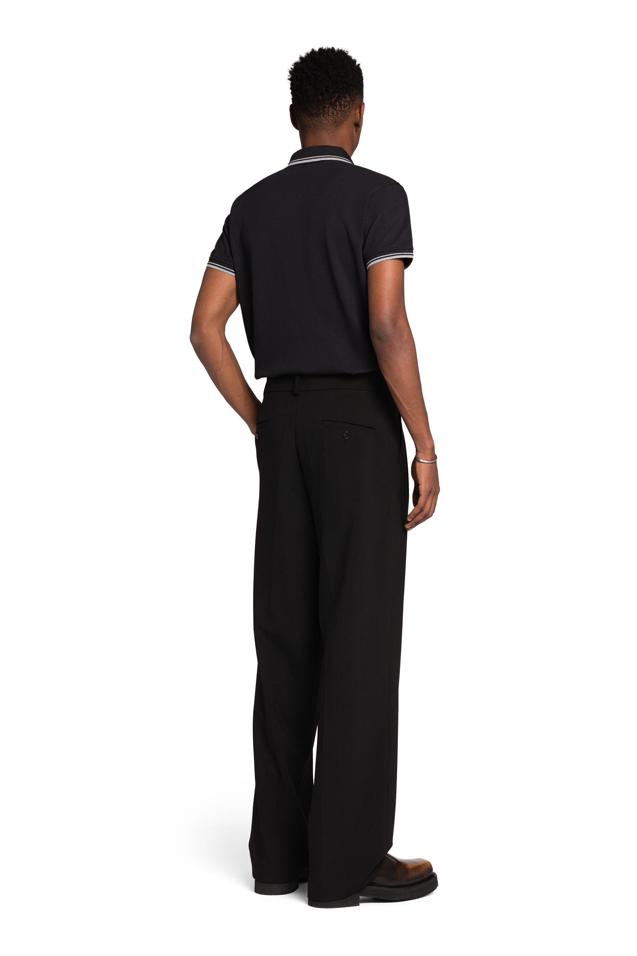 RC RC Monogram-Embroidered Polo Shirt Black KOT60A-KB017