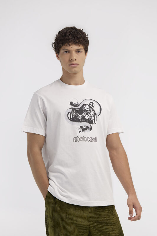 RC T-shirt con stampe Jaguar e Snake RC T-shirt con stampe Jaguar e Snake Bianco NOT60J-JD060
