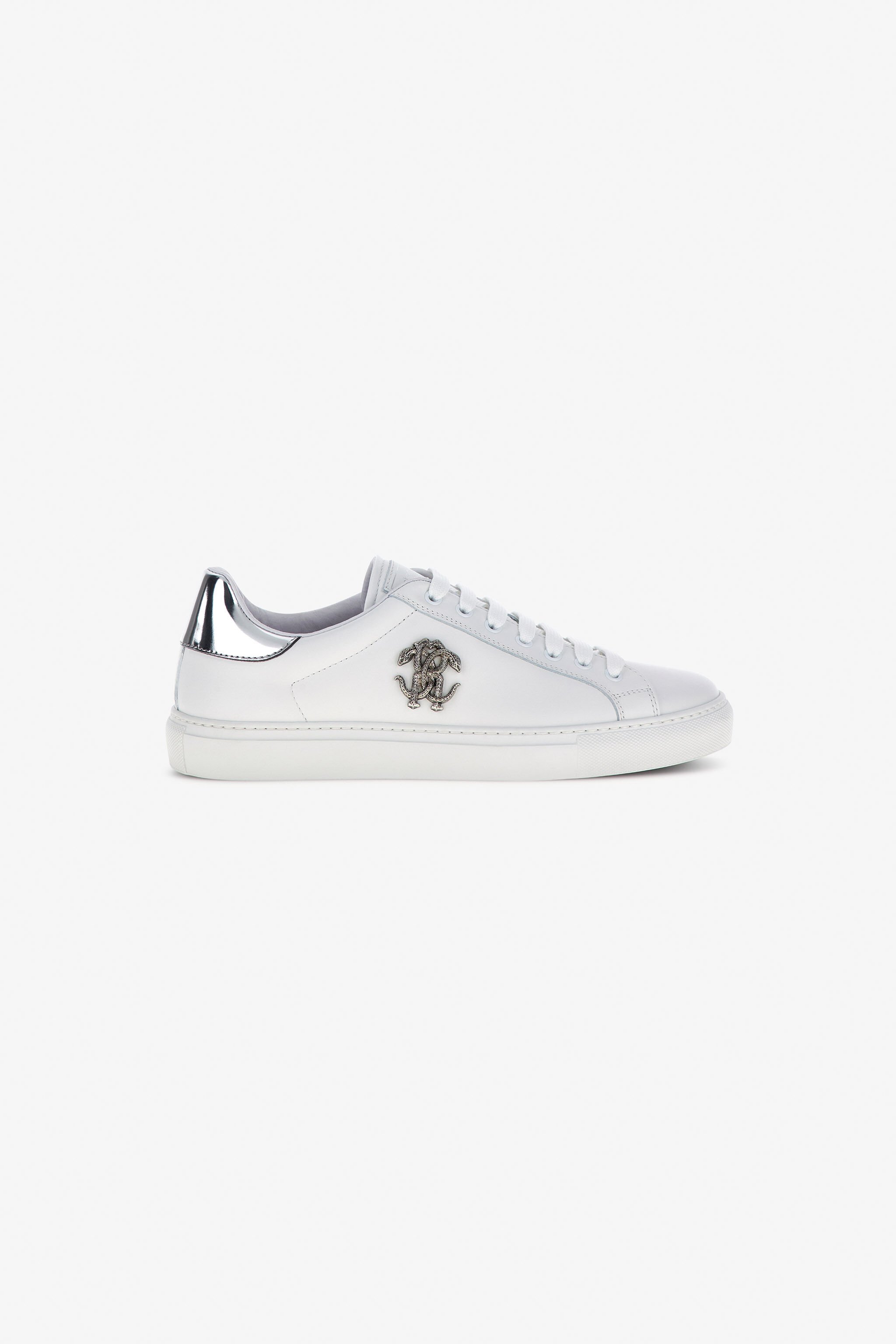 RC Sneakers with Monogram Mirror Snake White/Silver RRS009-PZB23