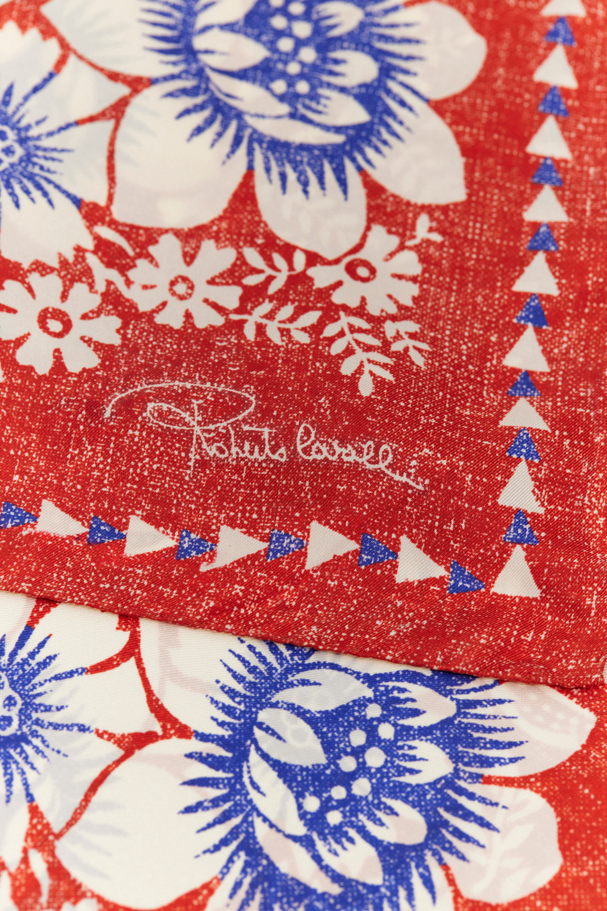 RC Scarf with Zebra Pattern and Mirror Snake Monogram Red TALR54-IR071