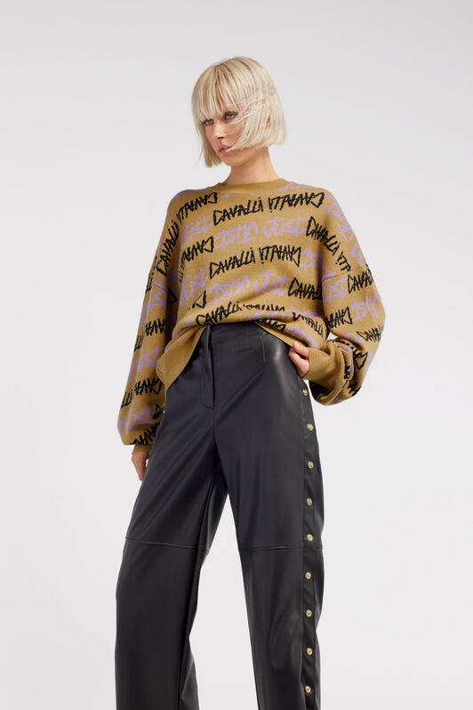 JC Pullover jacquard Just Cavalli Marrone chiaro RKM658-RK352