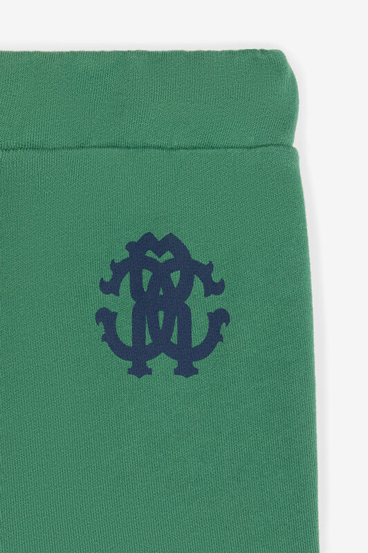JU RC Monogram-Print Cotton Sweatpants JU RC Monogram-Print Cotton Sweatpants Green RJT215-CF050