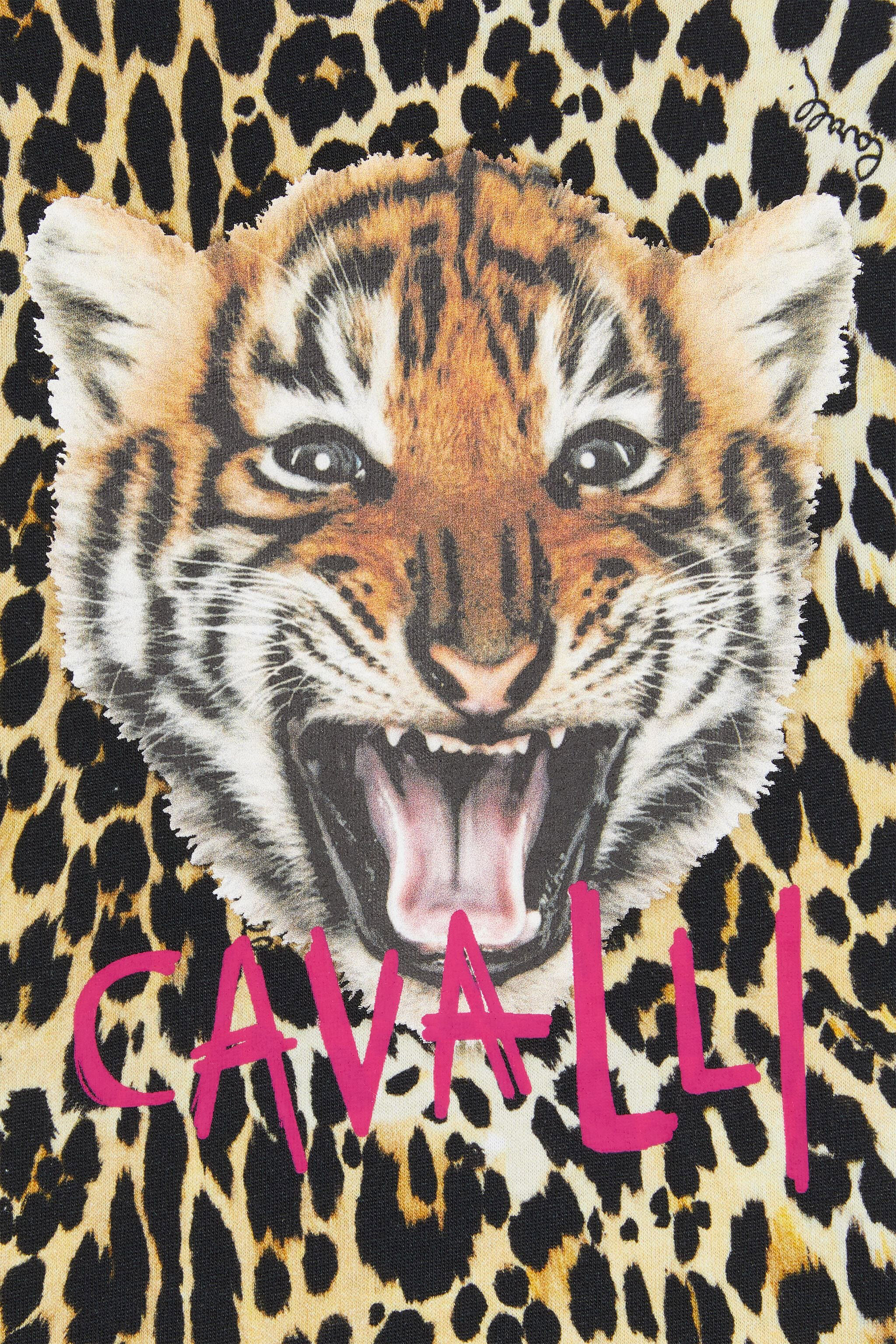 JU Abito con stampa Leopard Viola NJT153-JMC48