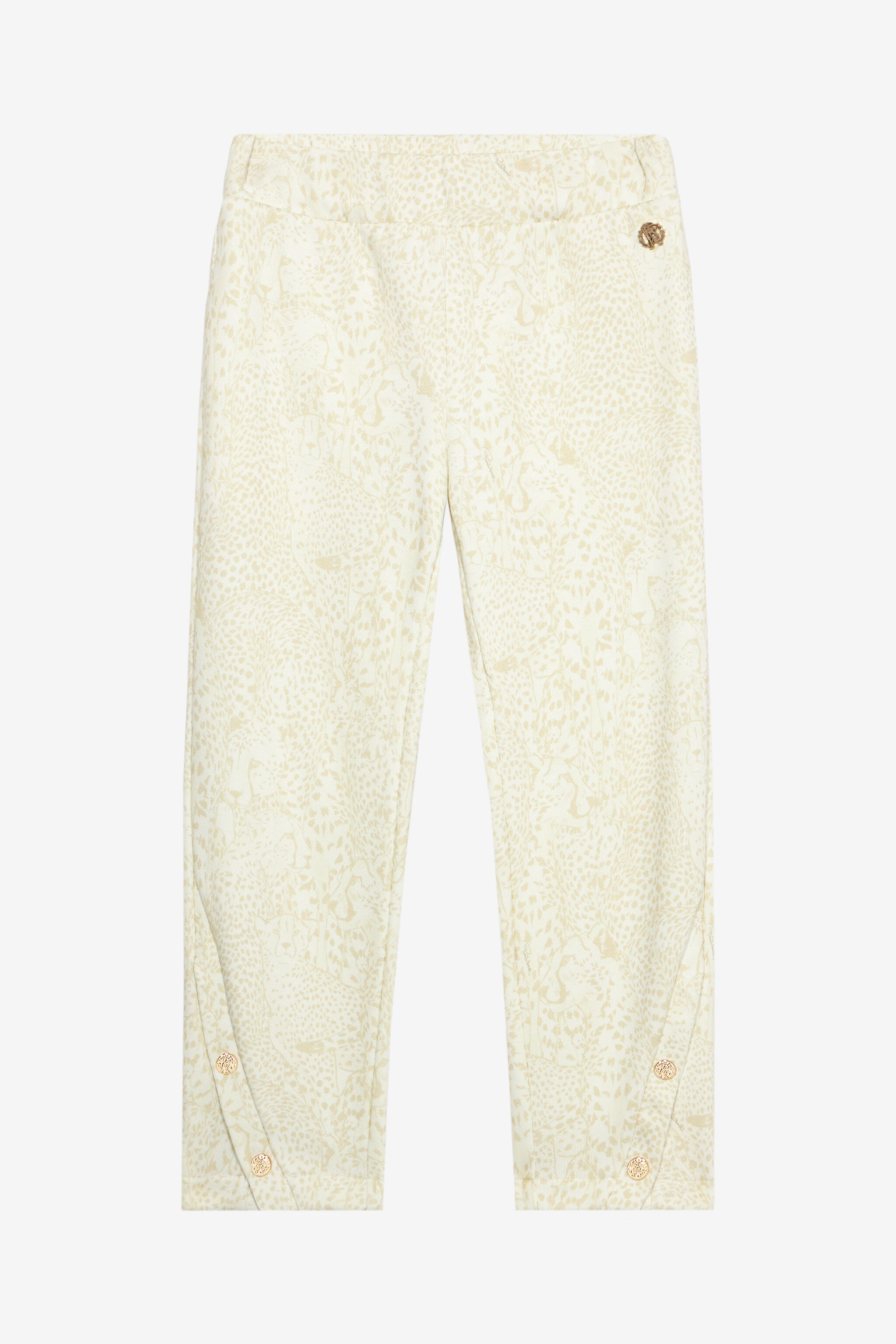 JU Sporthose Mit Gepardenprint Elfenbein UJT23E-5OO35