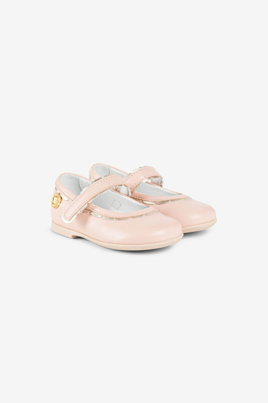 JU C Logo Mary Jane Shoes JU C Logo Mary Jane Shoes Pink OJS007-PN003