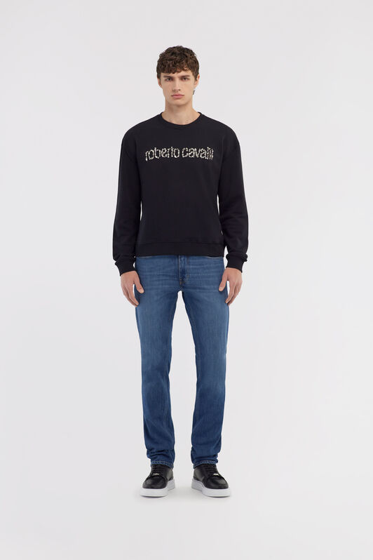 RC Sweatshirt with Logo Schwarz NOT67B-CF052