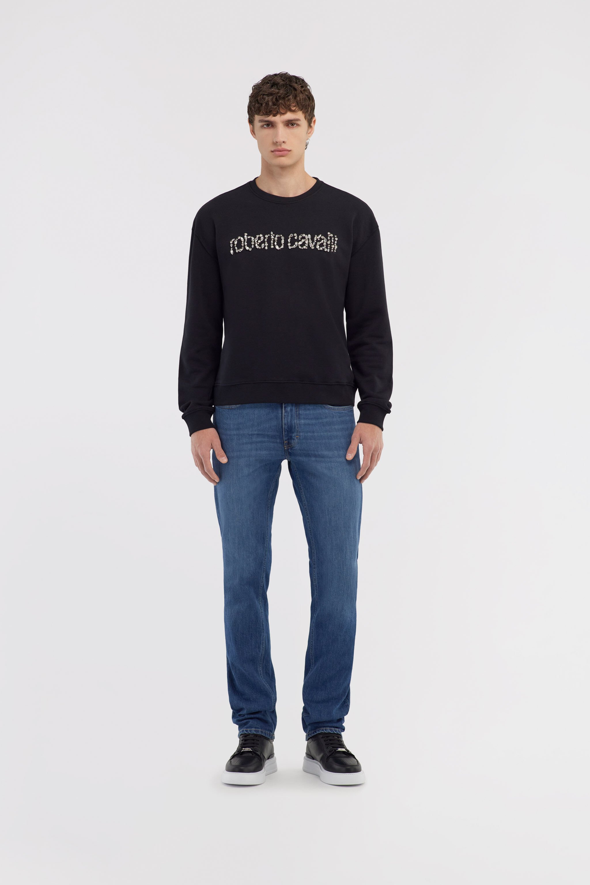 RC Sweatshirt with Logo Schwarz NOT67B-CF052