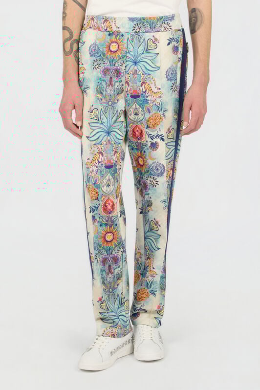 JC Hose mit Tropical Garden-Print 217 AZZURRO + 582 AR WFT001-WF002