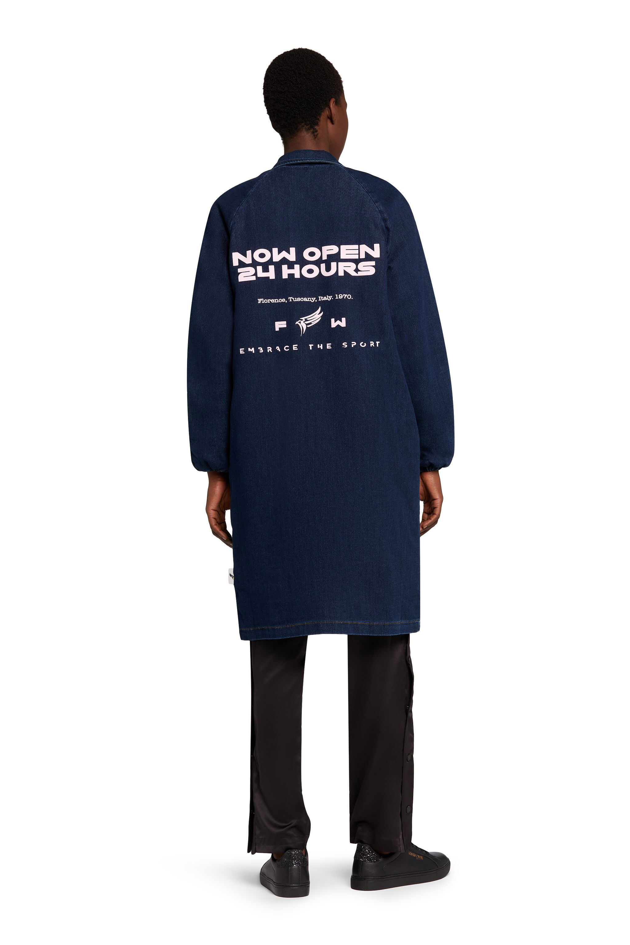 UG Logo-Stripe Denim Coat MARINE 194038 JYY03M-CF025