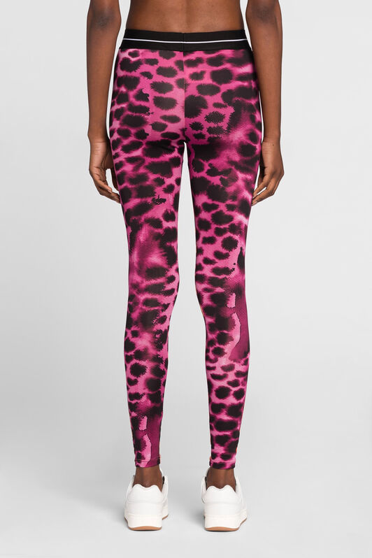 RC Animal-print high-waist leggings RC Animal-print high-waist leggings PEACH QKT25C-LNF49