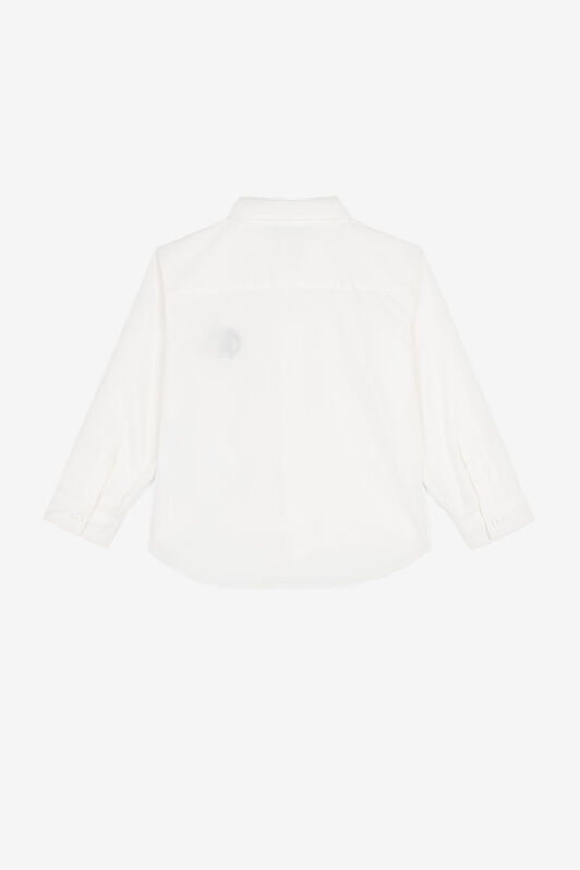 JU RC Monogram-Embroidered Shirt White PJT710-CH004