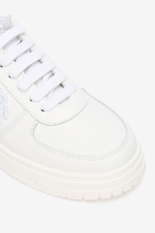 RC White Sneaker with Embroidered Monogram RC WHITE QOS01M-PZO20