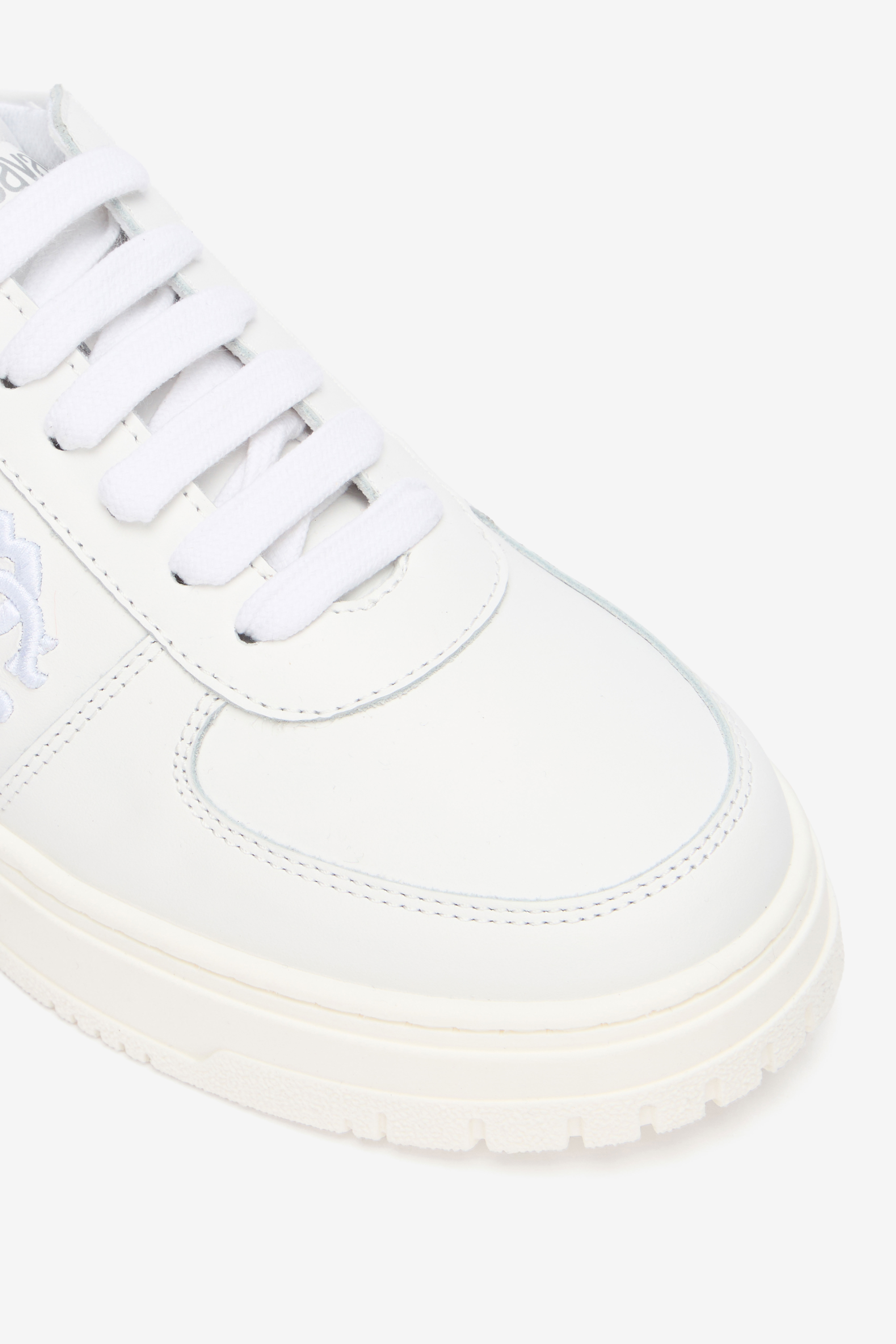 RC White Sneaker with Embroidered Monogram RC WHITE QOS01M-PZO20