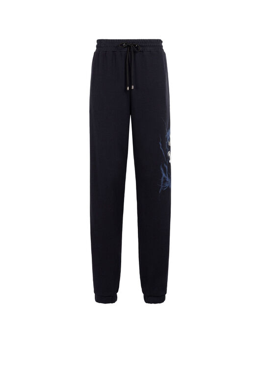 RC RC Monogram Lightning-Print Sweatpants Dark blue IS7210-CF050