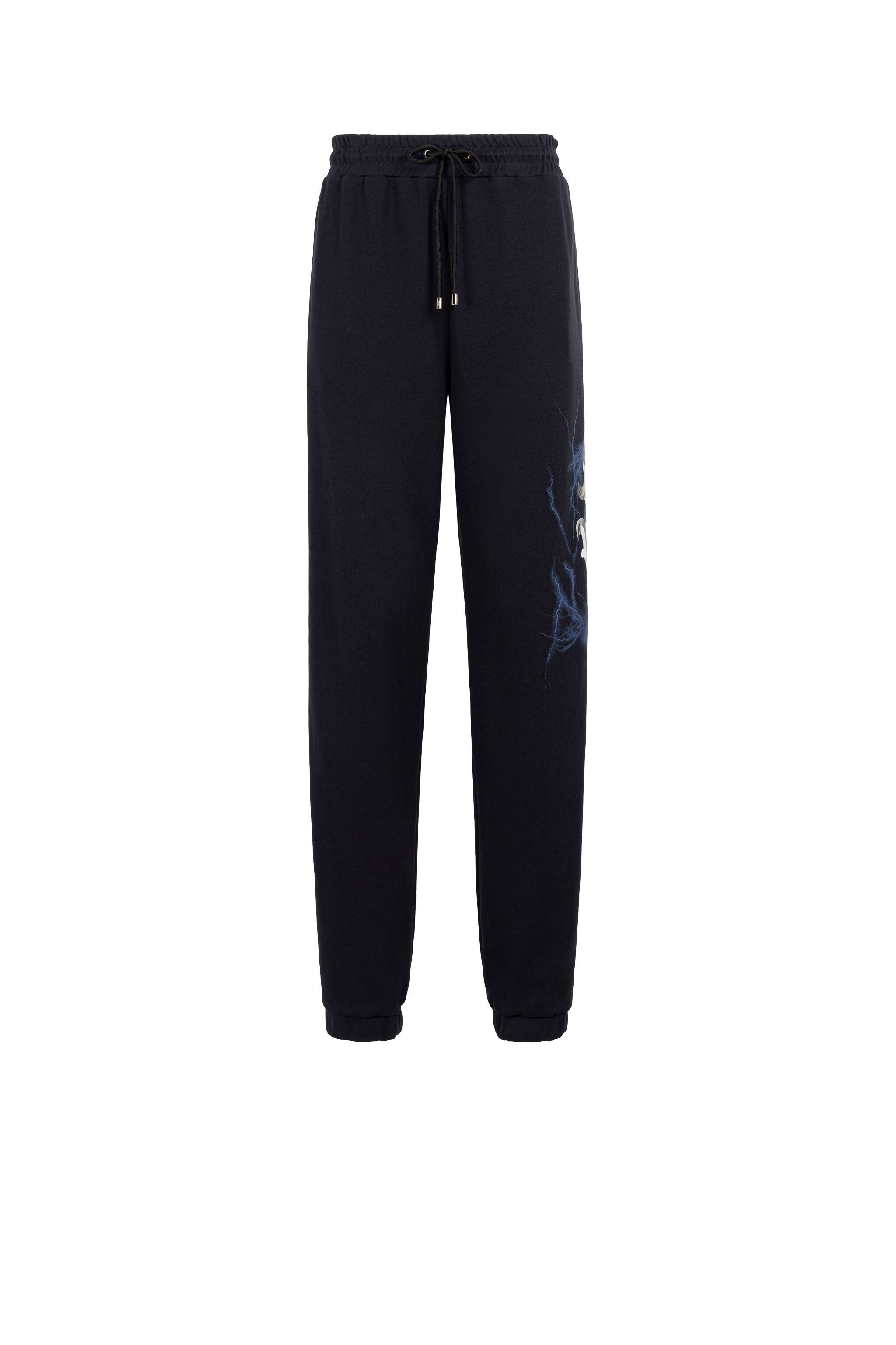 RC RC Monogram Lightning-Print Sweatpants Dark blue IS7210-CF050