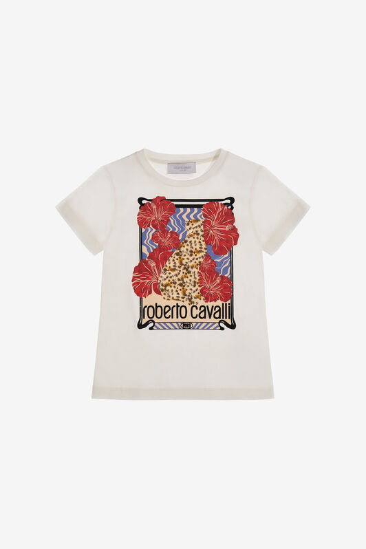 JU T-shirt with Logo and print JU T-shirt with Logo and print Blanc SJT623-JD001