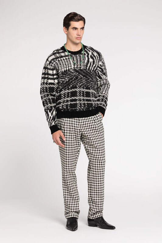 RC Pullover mit Intarsienmuster BLACK RRM614-MA006