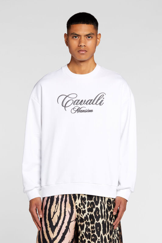 RC Sudadera de algodón con logo bordado Blanco ORT67A-CF050