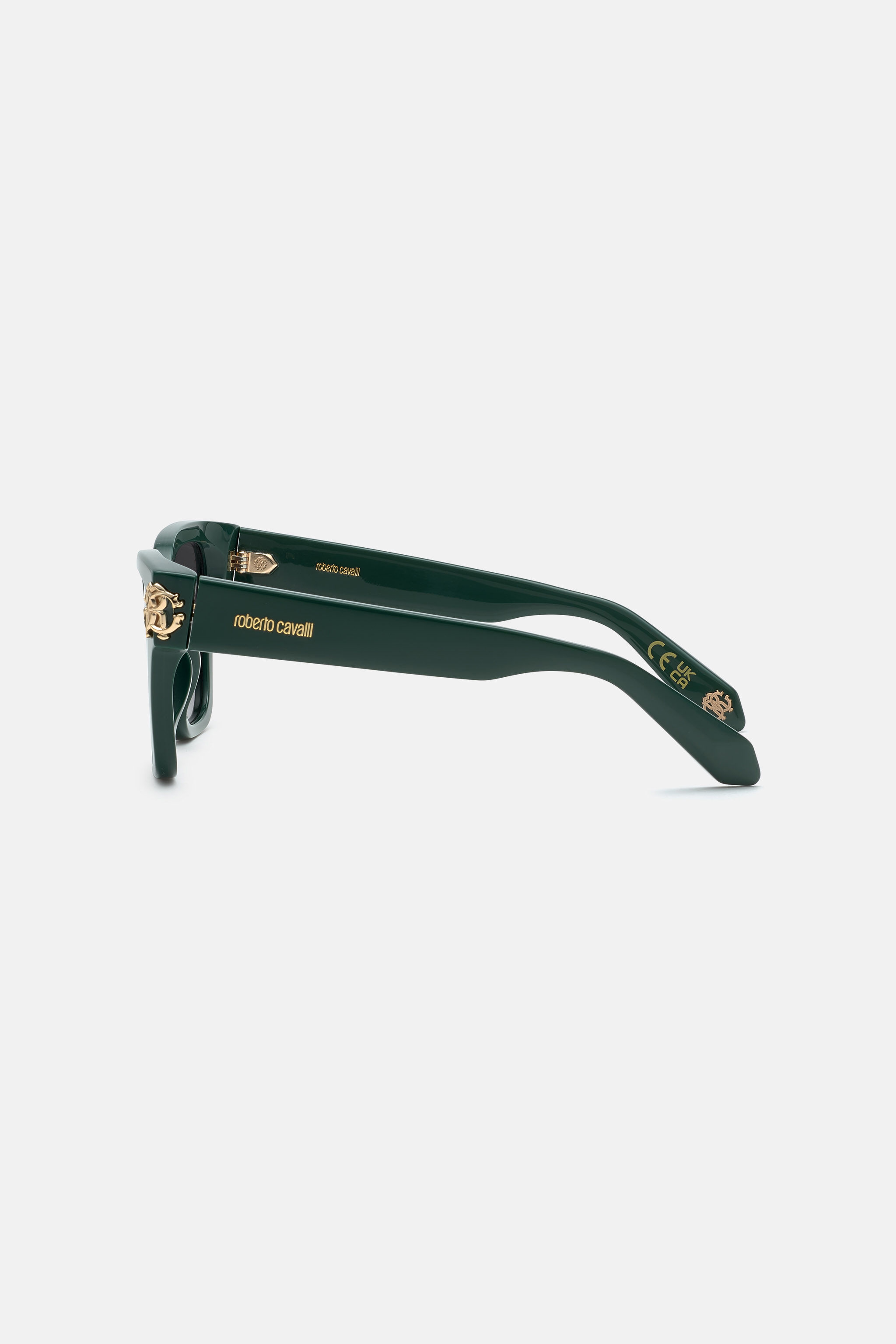 RC Occhiale da sole Roberto Cavalli Monogram Collection Verde scuro SALD36-ID137