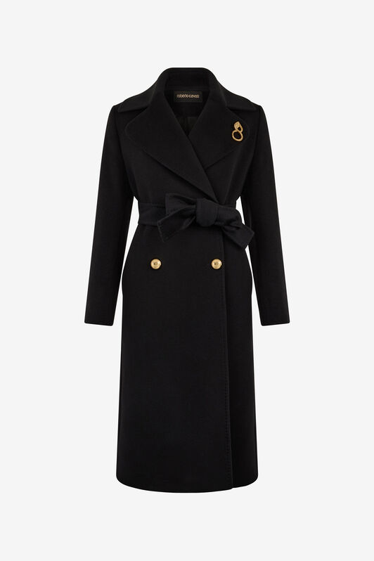 RC Woman Wool and Cashmere Coat Black OOT50E-FT001