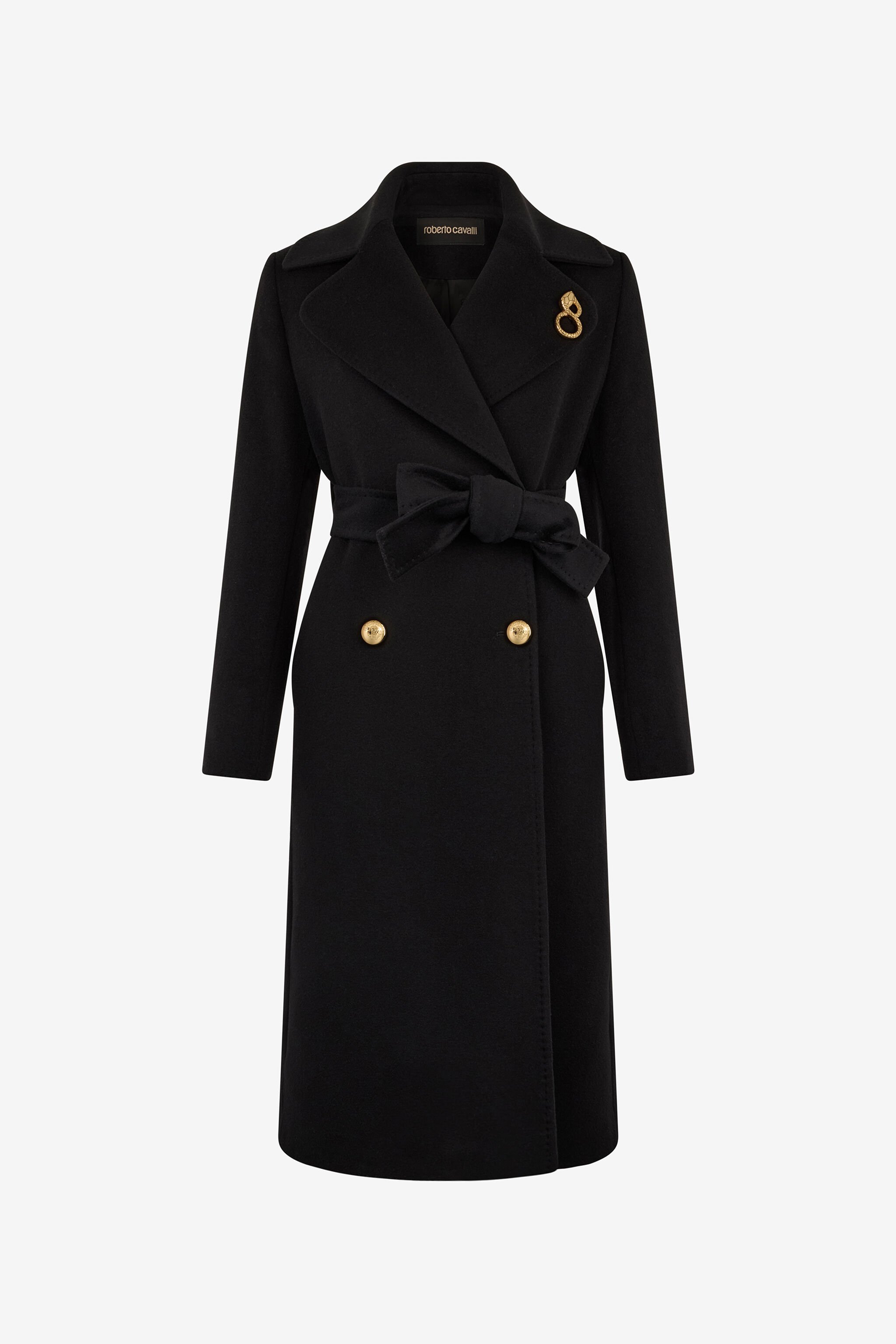 RC Woman Wool and Cashmere Coat Black OOT50E-FT001