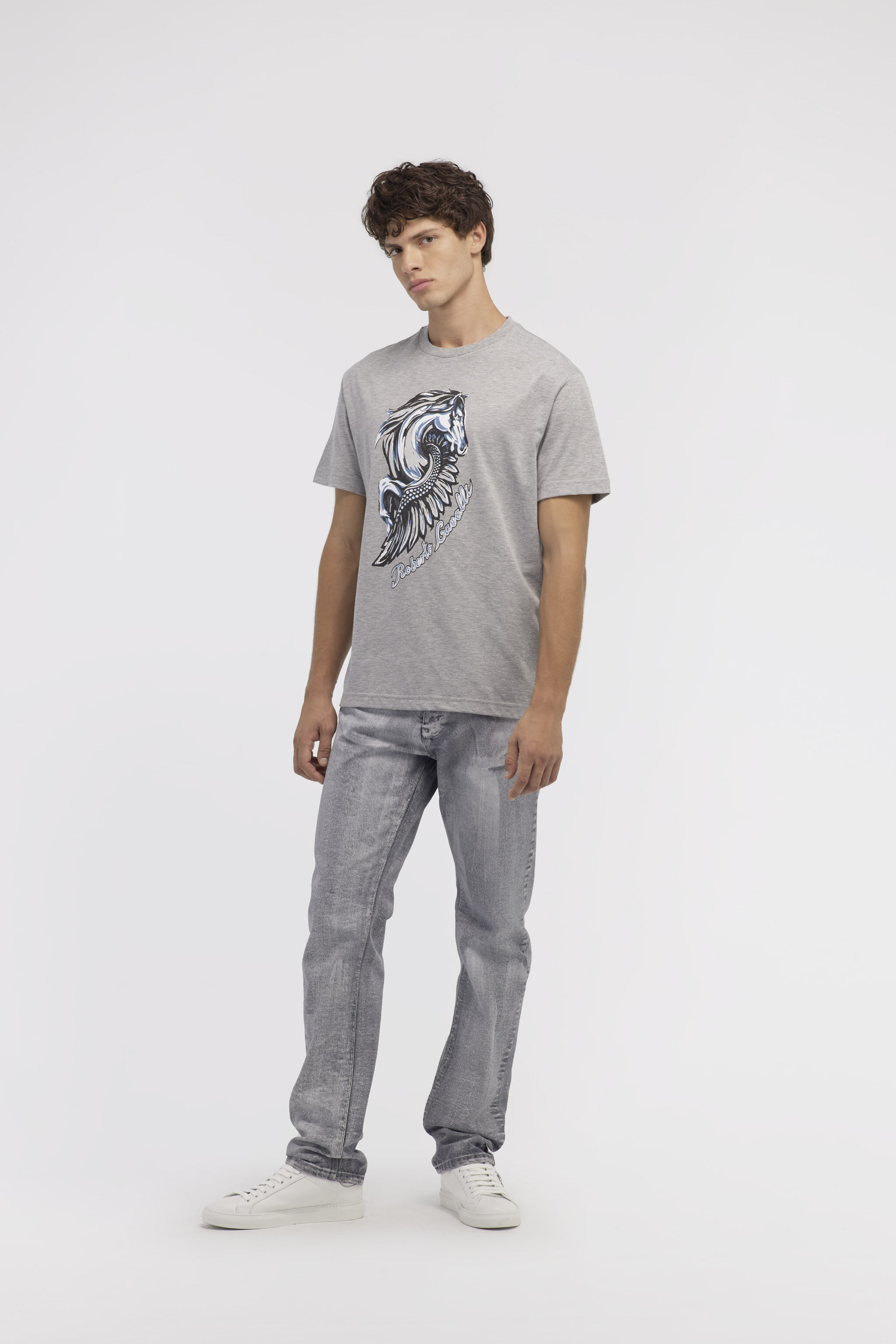 RC T-shirt with Horse logo and print Gray NOT60P-JD016