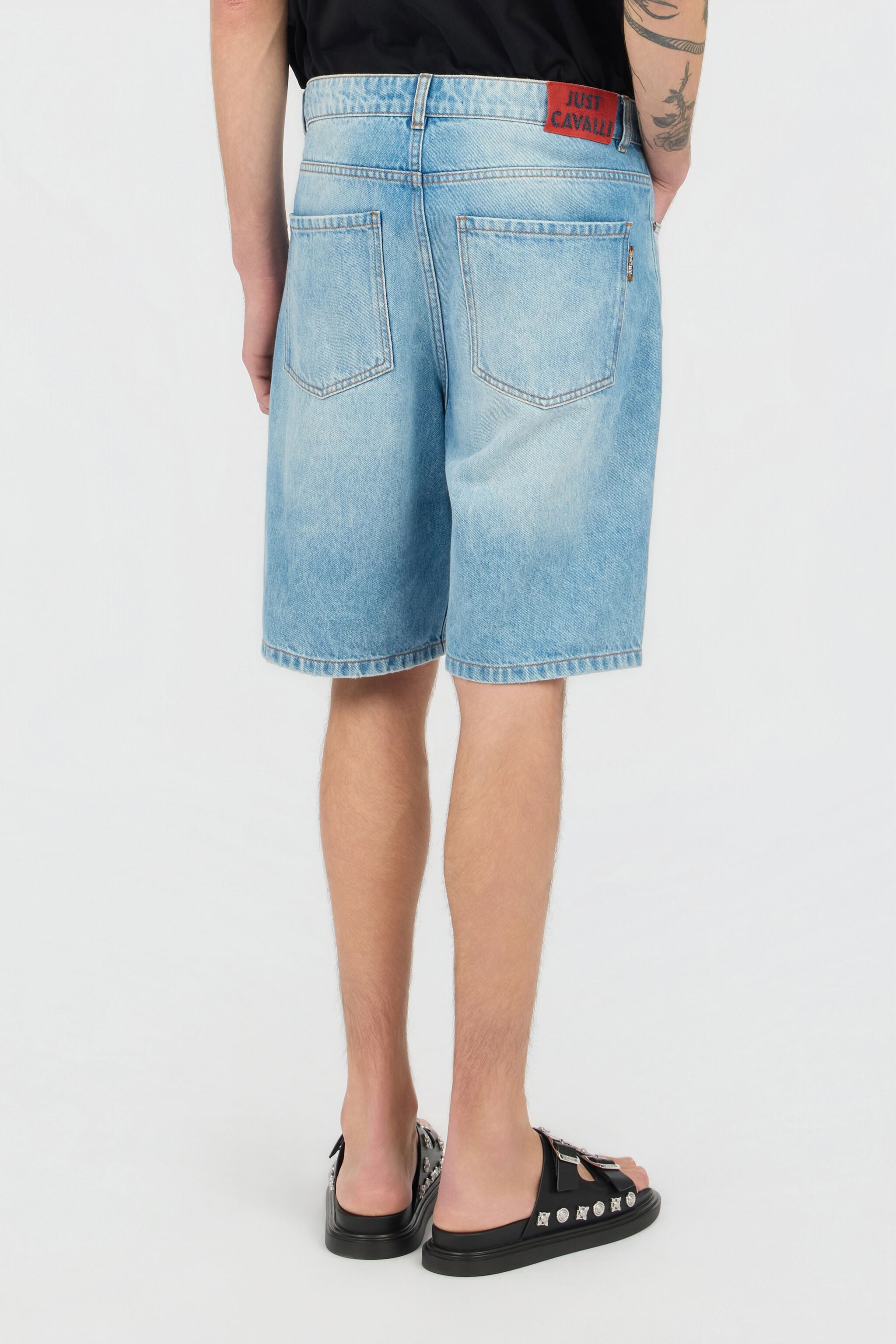 JC Blue Denim Bermuda Shorts INDIGO WFT025-WF052