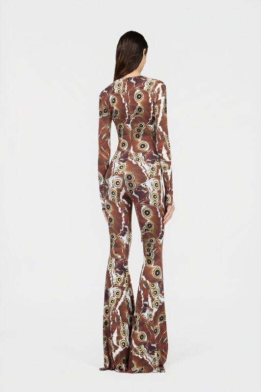 RC Jumpsuit Mit Mini Butterfly-Print RC Jumpsuit Mit Mini Butterfly-Print BROWN XQT117-LNT27