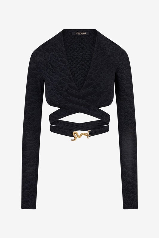 RC Top Imprimé Serpentine BLACK XQT601-NLS36