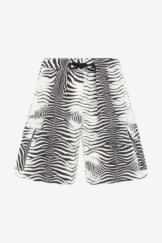 RC Zebra-Print Swim Shorts Black/White URH02M-5RN49